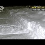除雪機に巻き込まれ男性重傷 30cmの積雪で早朝から作業 富山(2023年12月23日)