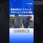 新宿・歌舞伎町の「立ちんぼ」去年の約3倍の140人を逮捕…ホスト理由が4割 売掛金抱える女性も | TBS NEWS DIG #shorts