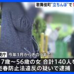 新宿・歌舞伎町の「立ちんぼ」去年の約3倍の140人を逮捕…ホスト理由が4割 売掛金抱える女性も｜TBS NEWS DIG