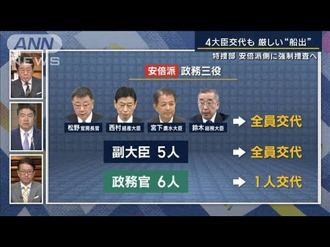 【報ステ解説】4大臣交代も厳しい“船出”…特捜部が安倍派側に強制捜査へ【報道ステーション】(2023年12月14日)