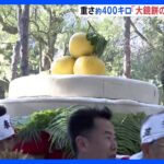 熱田神宮で恒例行事「大鏡餅の奉納」　重さ約400キロの鏡餅などを奉納｜TBS NEWS DIG