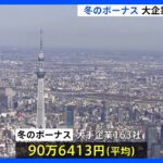 大企業の冬のボーナス　4年ぶりに90万円台に｜TBS NEWS DIG