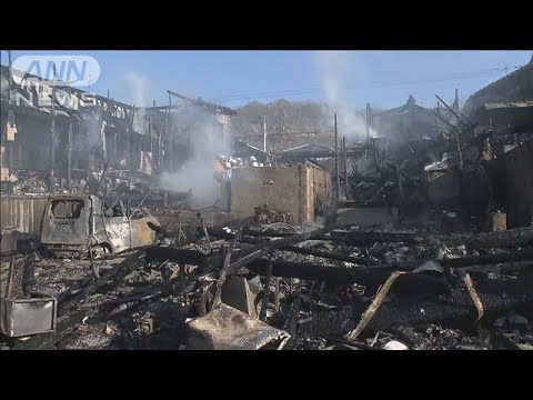 住宅密集地で6軒焼ける　1人やけど　新潟・長岡市(2023年12月29日)