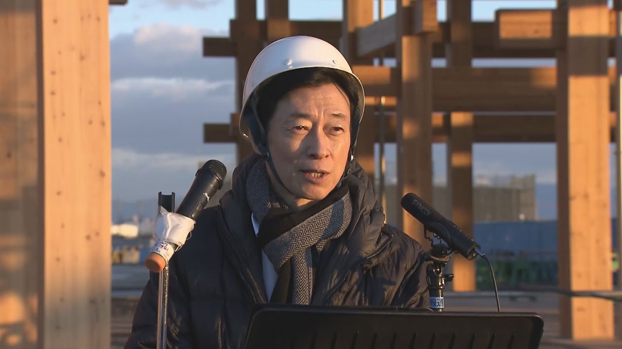 大阪・関西万博　西村大臣会場視察「建設遅れ、年内にメド」