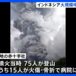 【大規模噴火】インドネシア・スマトラ島の火山で　登山客15人が火傷や骨折などのけが｜TBS NEWS DIG