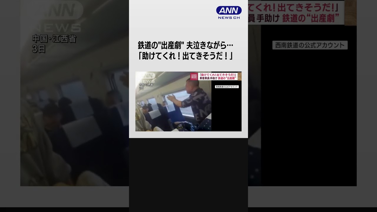 「助けてくれ！出てきそうだ！」鉄道の“出産劇”　乗客乗員手助け #shotrs
