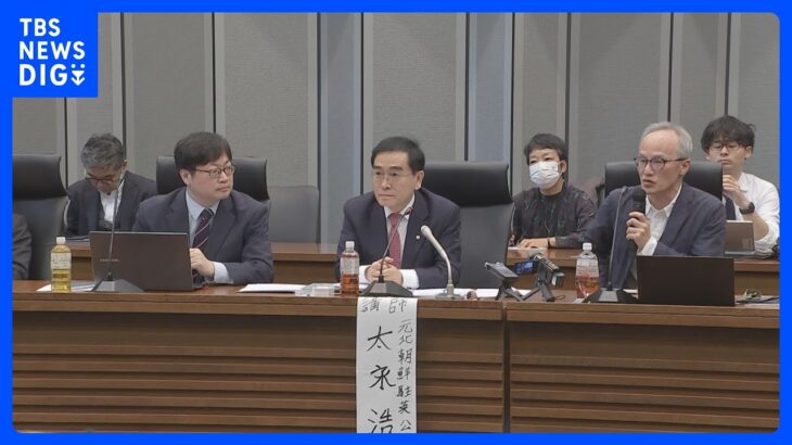 北朝鮮元外交官の韓国国会議員　拉致問題解決には“アメとムチ”必要　ニセ遺骨「日本担当外交官も夢にも思わなかった」｜TBS NEWS DIG