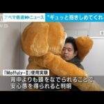 抱きしめて頭をナデナデ…心の隙間埋めるぬいぐるみロボ開発　今後はメンタルケアにも(2023年12月15日)