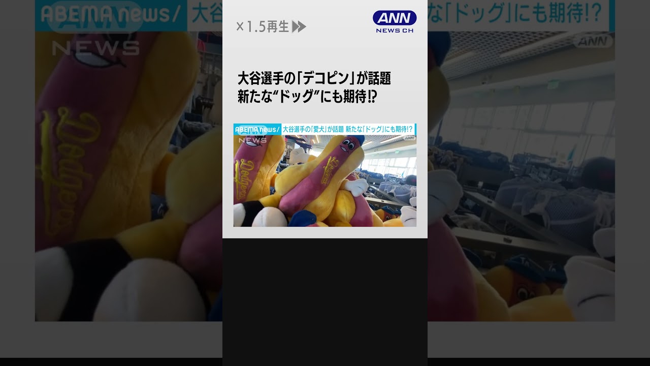 「デコピン」だけじゃない？…大谷翔平ドジャース移籍で新たな“ドッグ”が仲間入り？#shorts