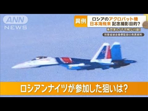 ロシアのアクロバット機　日本海飛来　記念撮影が目的？　専門家も「不可解な行動」【グッド！モーニング】(2023年12月19日)