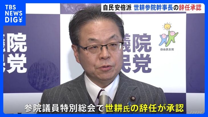 自民安倍派・世耕弘成氏の参院幹事長辞任、参議院議員特別総会で承認｜TBS NEWS DIG