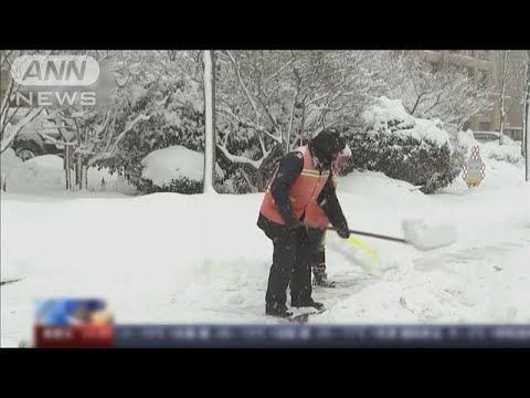 中国でも寒波 各地で大雪　黄河では大量の流氷も(2023年12月23日)