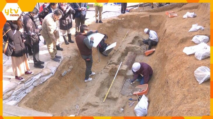 日本最大の円墳　富雄丸山古墳で木製の棺の発掘調査が始まる　結果は来年3月に発表予定　奈良