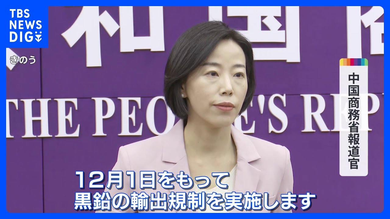 中国がEV電池材料の黒鉛の輸出規制開始　日本企業への影響の可能性も｜TBS&nbsp;NEWS&nbsp;DIG