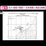 石川県「輪島」で約1.3m西に動く大きな地殻変動　電子基準点のデータ解析　国土地理院(2024年1月2日)