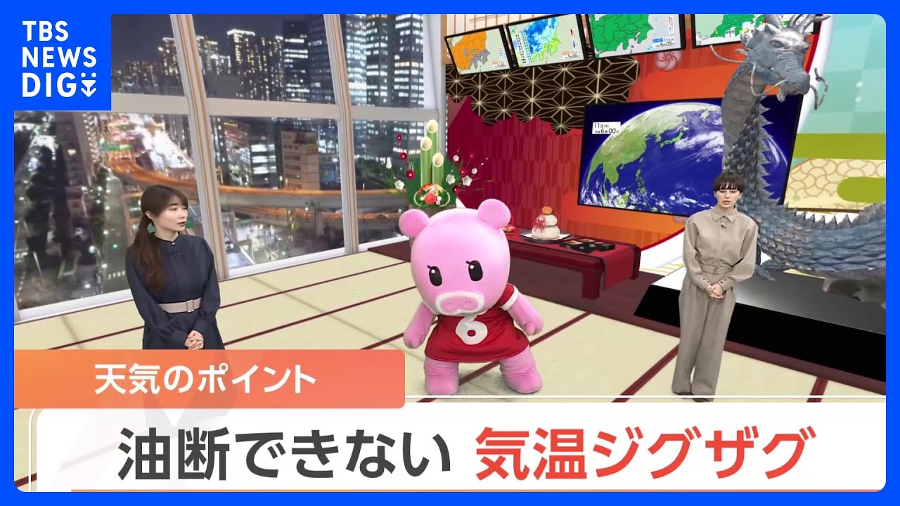 【1月12日&nbsp;関東の天気】油断できない&nbsp;気温ジグザグ｜TBS&nbsp;NEWS&nbsp;DIG