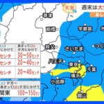 【1月20日 関東の天気】週末は大雪と冷たい雨｜TBS NEWS DIG