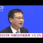 【速報】中国 2023年のGDP成長率は5.2％増　目標の5％前後を達成(2024年1月17日)