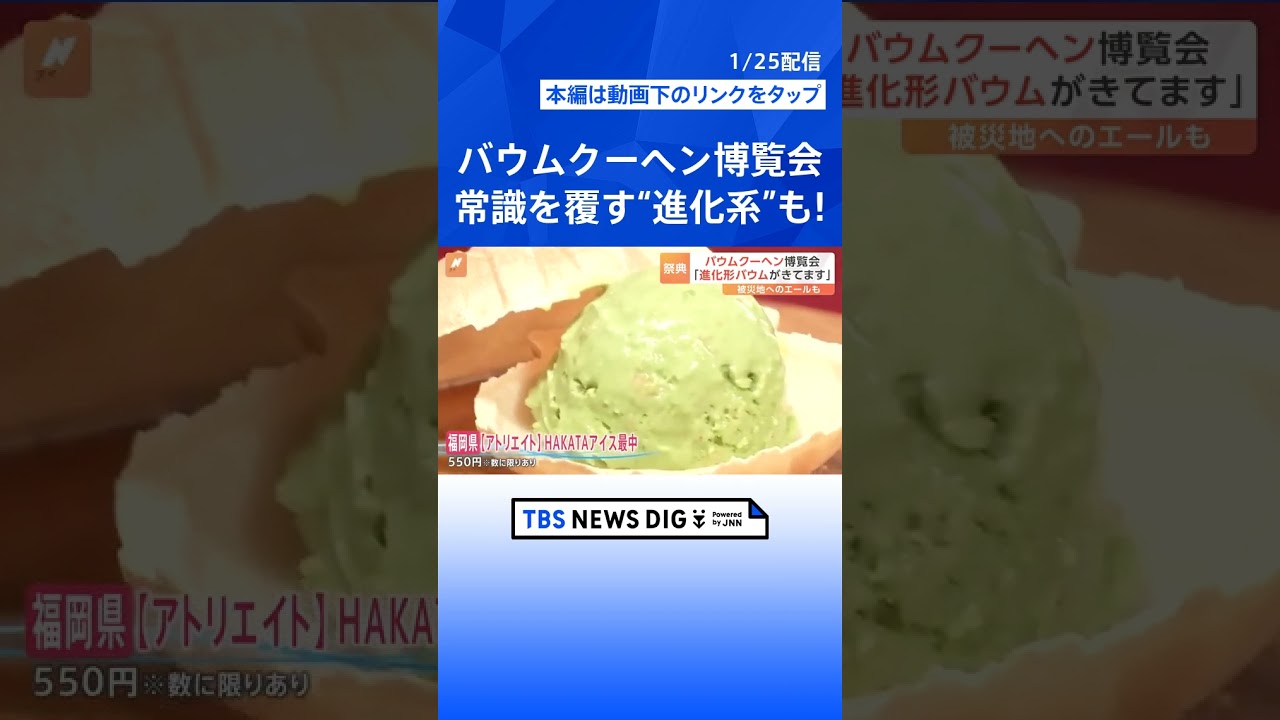 300種類以上の「ご当地バウムクーヘン」集結　常識を覆す？新感覚の商品が続々登場！｜TBS NEWS DIG #shorts