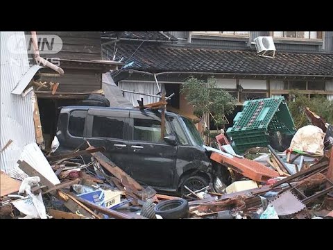 珠洲市 津波が内陸に300m以上到達 高さ4mまで浸水か(2024年1月17日)