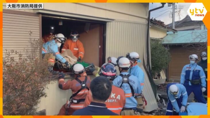 能登半島地震5日目　関西各地から救助や物資の搬送　発災から72時間後に80代女性救出