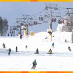 雪不足で営業休止のスキー場が5日ぶりに営業再開　9日以降は気温上がり心配な状況続く　兵庫・香美町