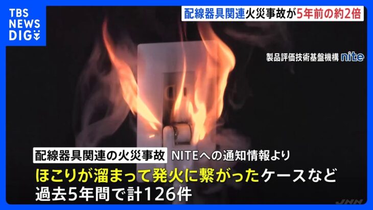 過去5年で約2倍に　テーブルタップなどの火災事故　NITEがこまめな掃除など呼びかけ｜TBS NEWS DIG