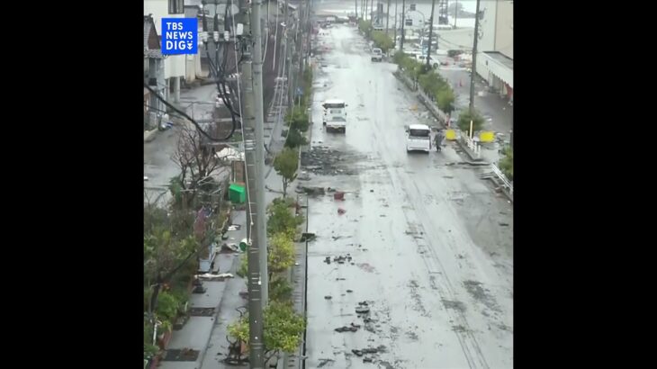 【能登半島地震】ドローン映像　津波で転覆した船　珠洲市 飯田港（2024年1月3日） | TBS NEWS DIG