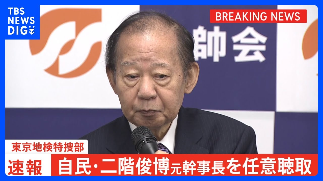 【速報】二階元幹事長と平沢元復興大臣を任意で事情聴取　自民・派閥のパーティー券収入巡る事件で　東京地検特捜部｜TBS&nbsp;NEWS&nbsp;DIG