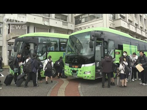 能登地震　あす大学入学共通テスト　七尾市の受験生が金沢市内へ(2024年1月12日)