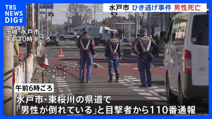 茨城・水戸市でひき逃げ　ひかれたとみられる男性はその後死亡　車両は現在も逃走中｜TBS NEWS DIG