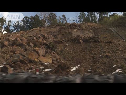 能登地震　被災地に断続的な雨　物資輸送の道路寸断の恐れ　珠洲市(2024年1月12日)