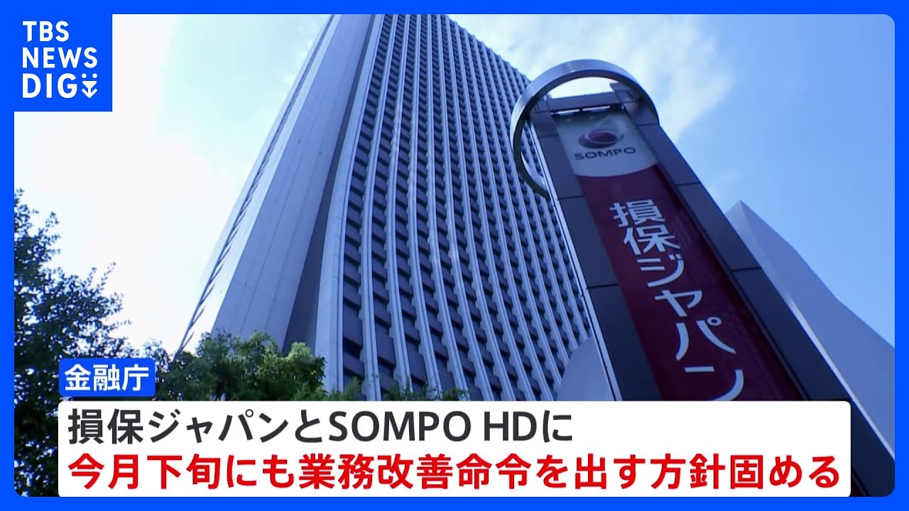 金融庁　損保ジャパンに業務改善命令へ　ビッグモーター問題めぐり｜TBS&nbsp;NEWS&nbsp;DIG