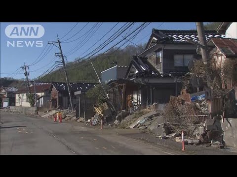 能登地震　「もうこの地区には住めない」液状化被害の内灘町　建物危険度調査開始(2024年1月17日)