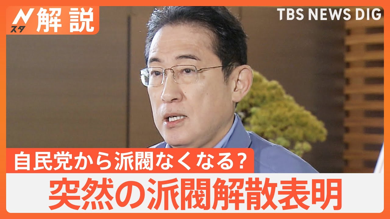 岸田総理&nbsp;突然の派閥解散表明、二階派も解散決定、自民党から派閥なくなる？&nbsp;裏金問題の行方【Nスタ解説】｜TBS&nbsp;NEWS&nbsp;DIG