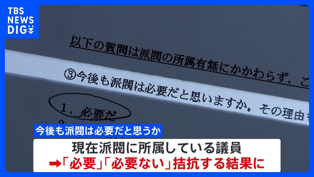 自民党全所属議員に派閥に関するアンケート　キックバックについて11人が「今回の問題発覚前から把握」｜TBS&nbsp;NEWS&nbsp;DIG