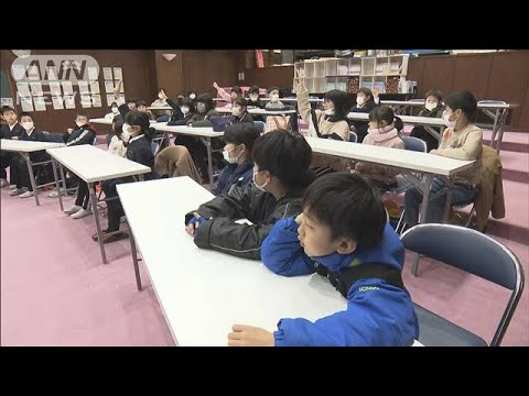 能登地震　一部小学校が再開　中学校を間借りして分散登校も　七尾市(2024年1月24日)