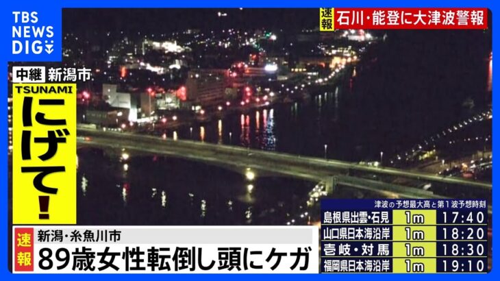新潟県糸魚川市 避難途中に転倒した女性（89）が頭にけが｜TBS NEWS DIG