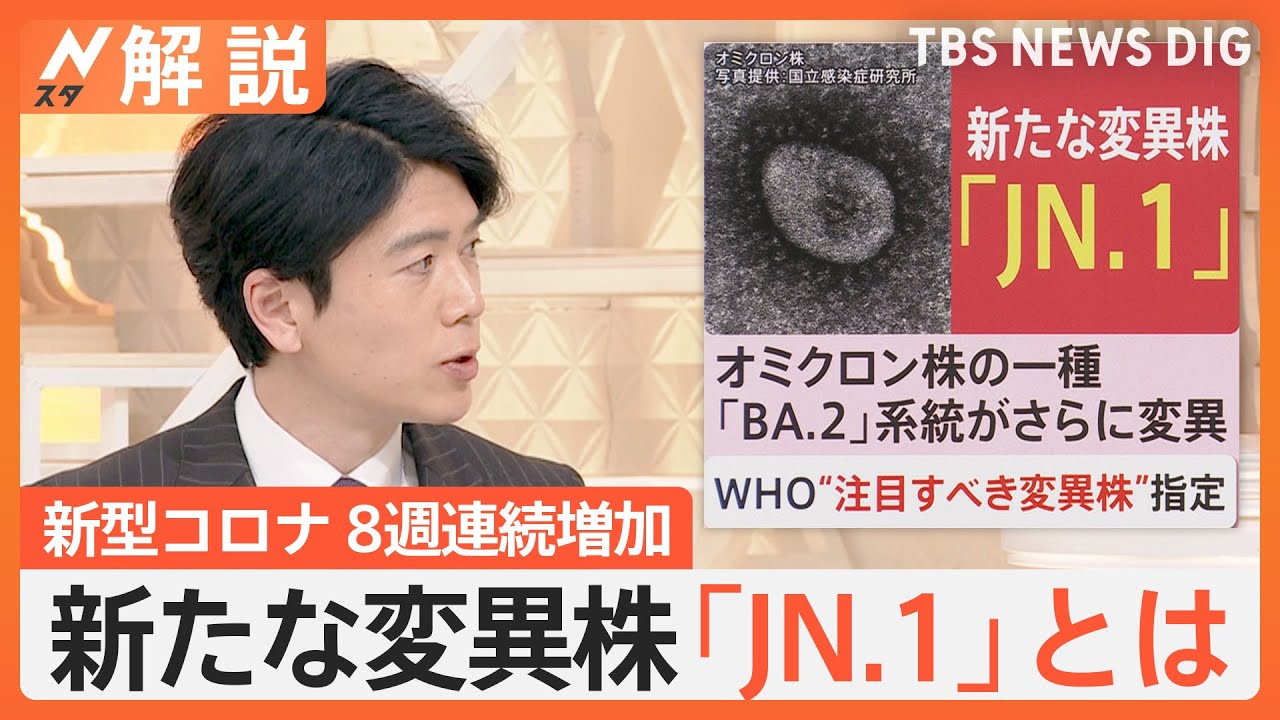 新たなコロナ変異株「JN.1」は怖い？「症状は今までと同じ」「恐れることはない」と専門家【Nスタ解説】｜TBS&nbsp;NEWS&nbsp;DIG