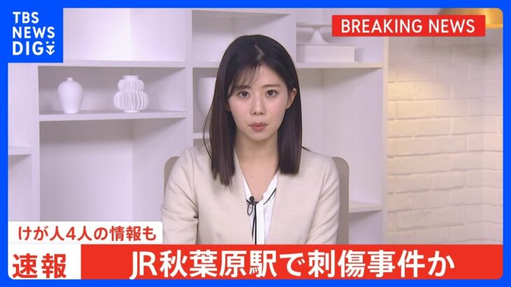 【速報】JR秋葉原駅で刺傷事件か　けが人4人の情報も｜TBS NEWS DIG