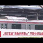 JR京葉線「通勤快速廃止」問題　JR側が早朝の快速電車を継続表明　異例の見直し(2024年1月15日)
