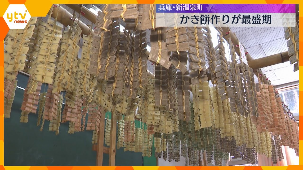 冬の風物詩『かき餅作り』最盛期 今年も例年通りの美味しさで、素朴な味わい楽しめる 兵庫・新温泉町