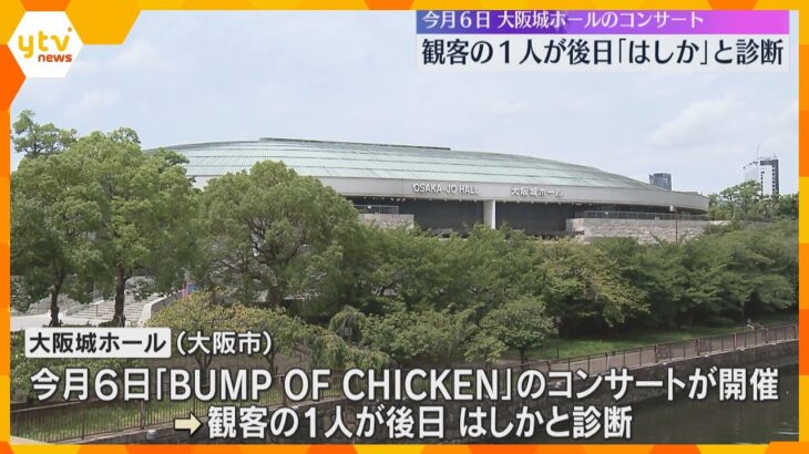 コンサート観客の1人が後日「はしか」と診断　大阪城ホール　発熱などの症状出た場合は医療機関受診を