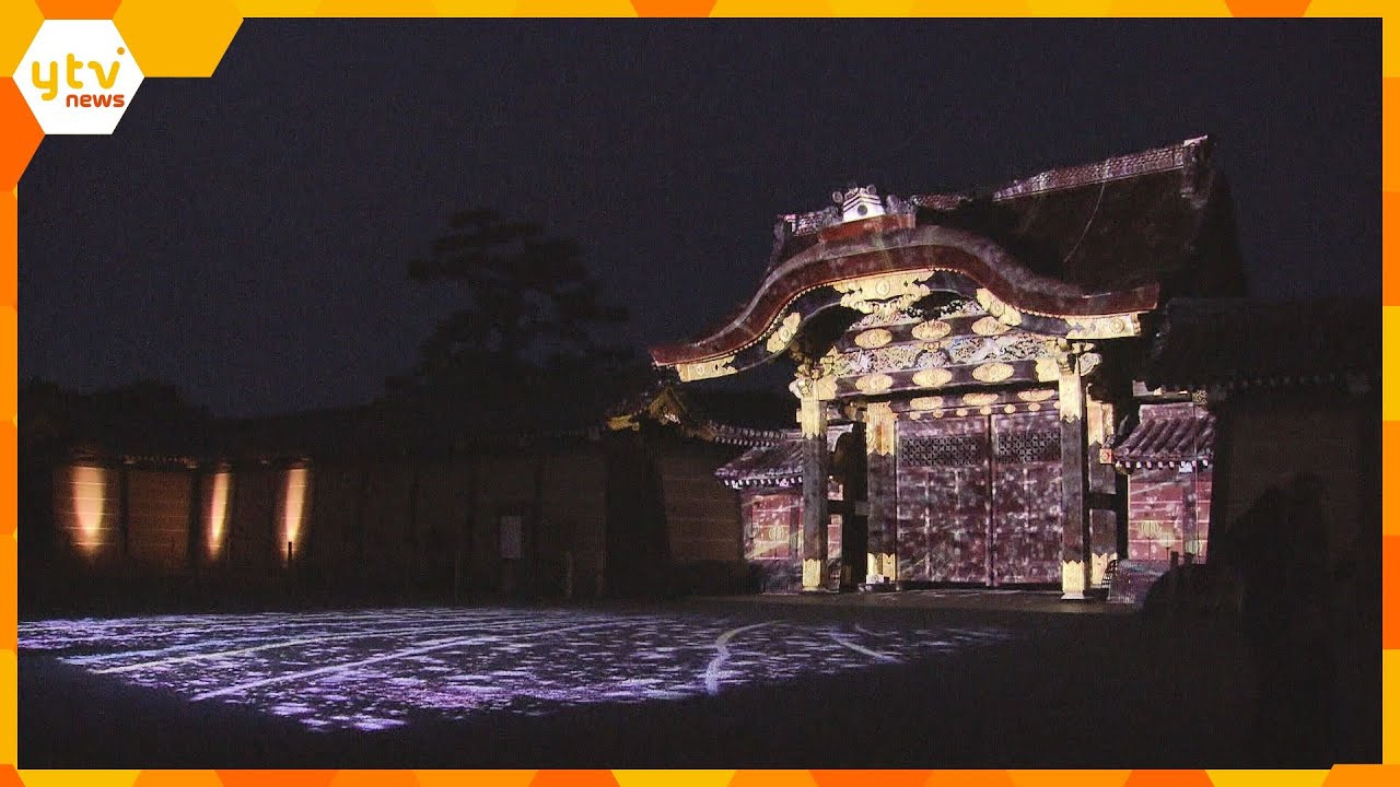 「NAKED桜まつり2024世界遺産・二条城」夜桜と光や音のアートが融合した幻想的な花見　　