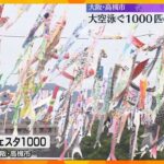 1000匹のこいのぼりが大空泳ぐイベント「むっちゃ、こいのぼりがいて驚いた！」大阪・高槻市