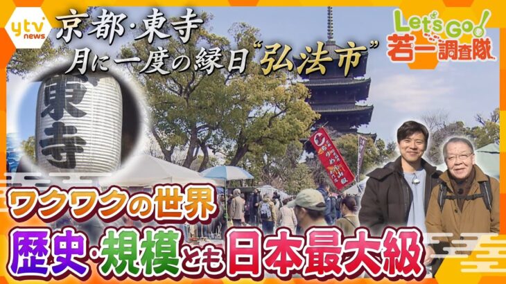 【若一調査隊】700年以上続く“日本最大規模”の縁日『東寺の弘法市』の魅力を徹底調査！