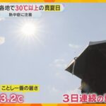 「夏服買う前に夏」「油断した」各地で真夏日続き早くも夏本番　まだ6月なのに手元の温度計を見ると…