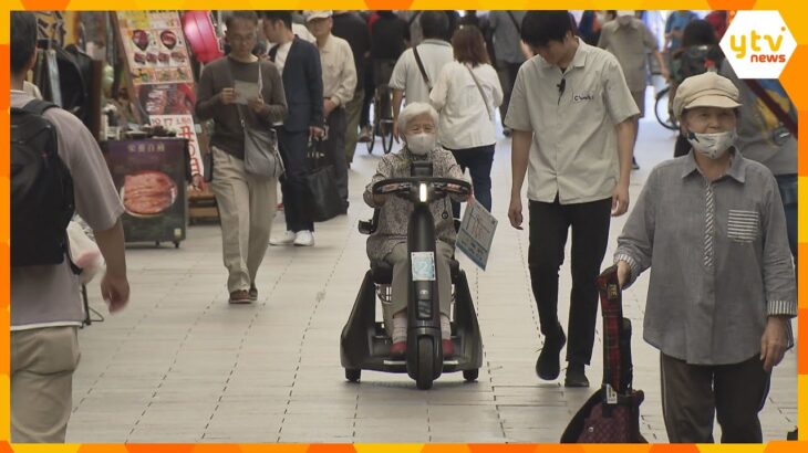 歩く速さとほぼ同じ　大阪の商店街で電動小型モビリティ実証実験　免許不要で歩行が難しい人向けに開発