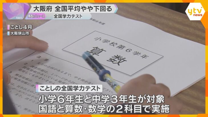 「全国学力テスト」兵庫と京都は全国平均以上　大阪・奈良・滋賀は平均以下　和歌山は小学生が平均以上