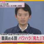 職員の約４割が、パワハラ「見た」・「聞いた」兵庫・斎藤知事に関する百条委員会のアンケートで回答